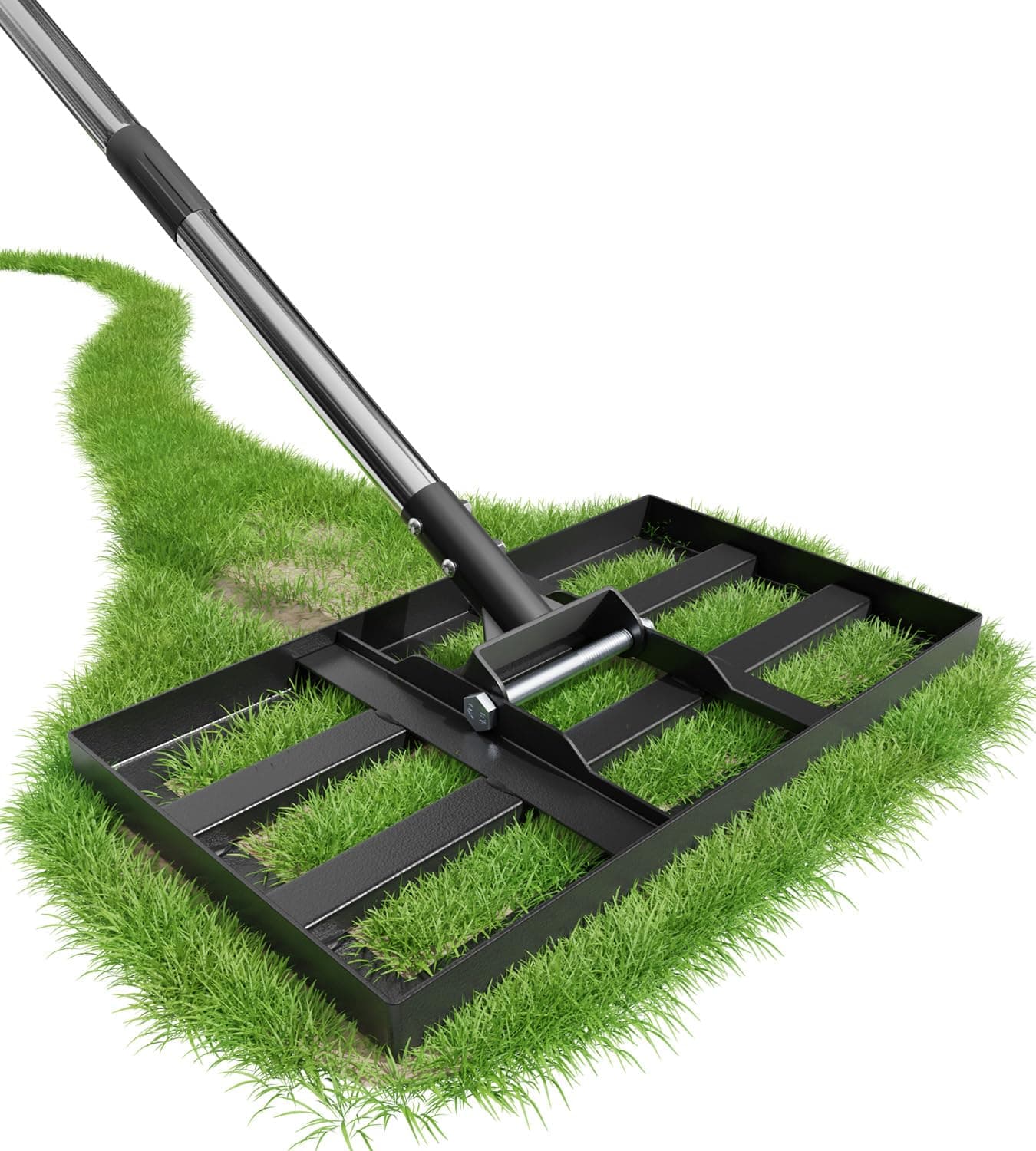 Lawn Levelling Rake, 43x25cm Grass Leveling Rake, Heavy Duty & Effort Saving chez Amazon UK