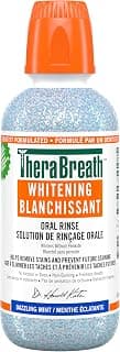 TheraBreath Bain de bouche blanchissant sans alcool Menthe éblouissante 473 ml | Helps remove stains, Helps whiten teeth and prevent... chez Amazon Canada