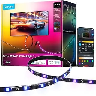 Govee TV LED Backlight 2, 14.4ft Cuttable TV Lights for 32-70 Inch TVs | Color Changing RGBWIC LED Strips Lights with... chez Amazon Canada