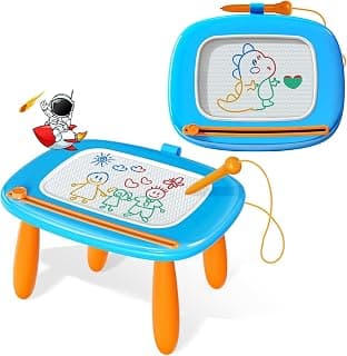 Kikidex Magnetic Drawing Board, Kids Toys for 1 2 3 Year Old Boy Girl Birthday Gifts Doodle Board for Preschool Learning and... chez Amazon Canada