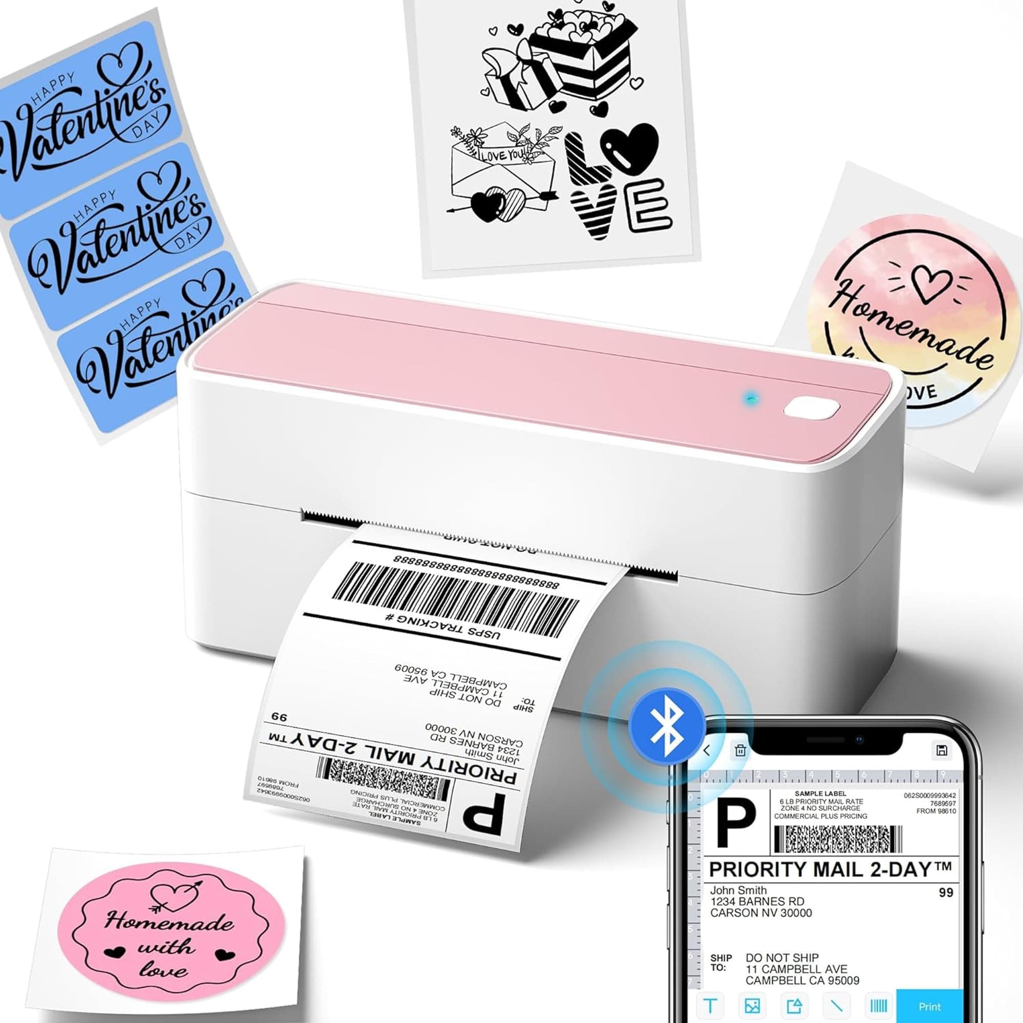 Phomemo Bluetooth Thermal Label Printer, 241BT Label Printer & 20Pcs Labels | 4x6 Wireless Shipping Label Printer for Small Business &... chez Amazon US