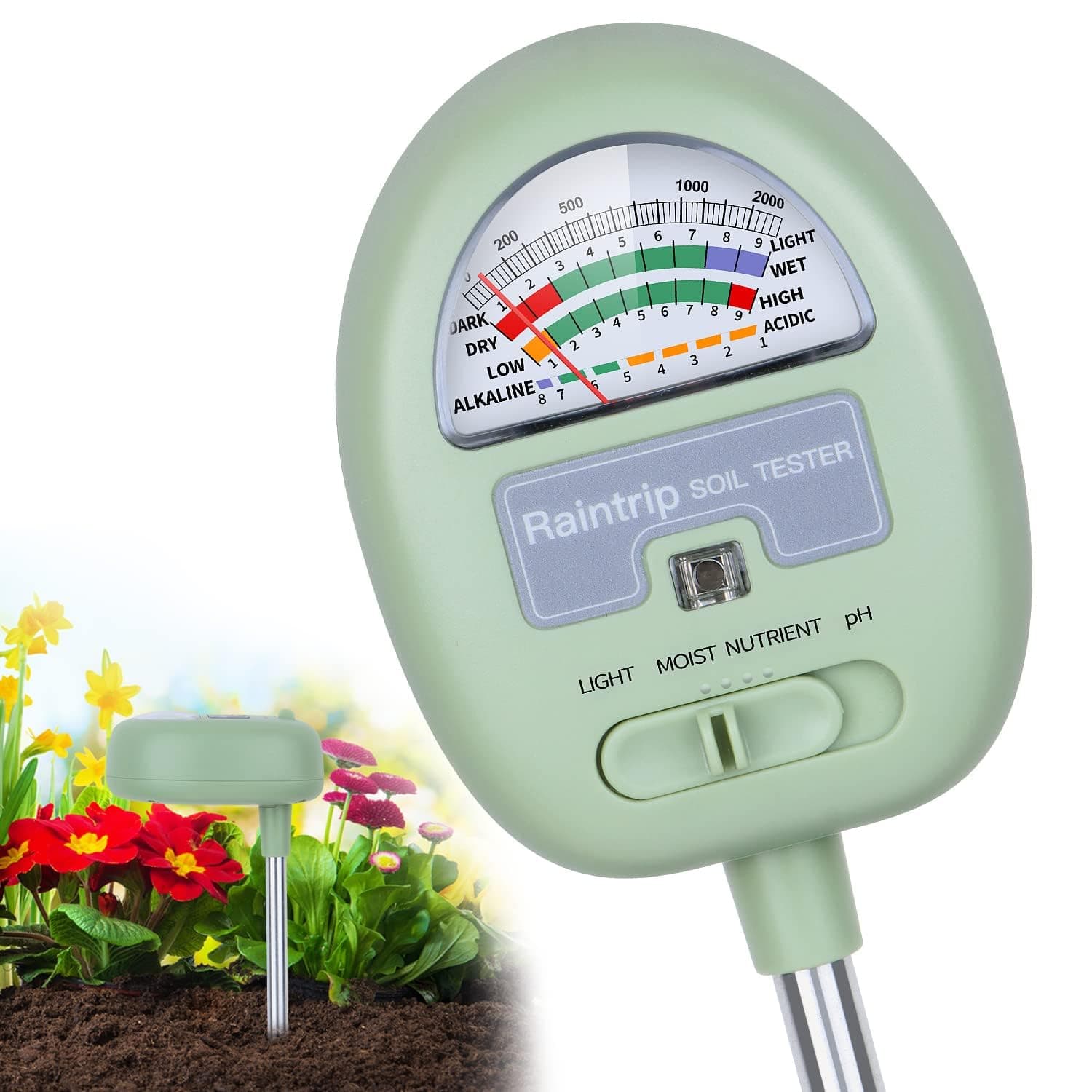 Soil Moisture Meter,4-in-1