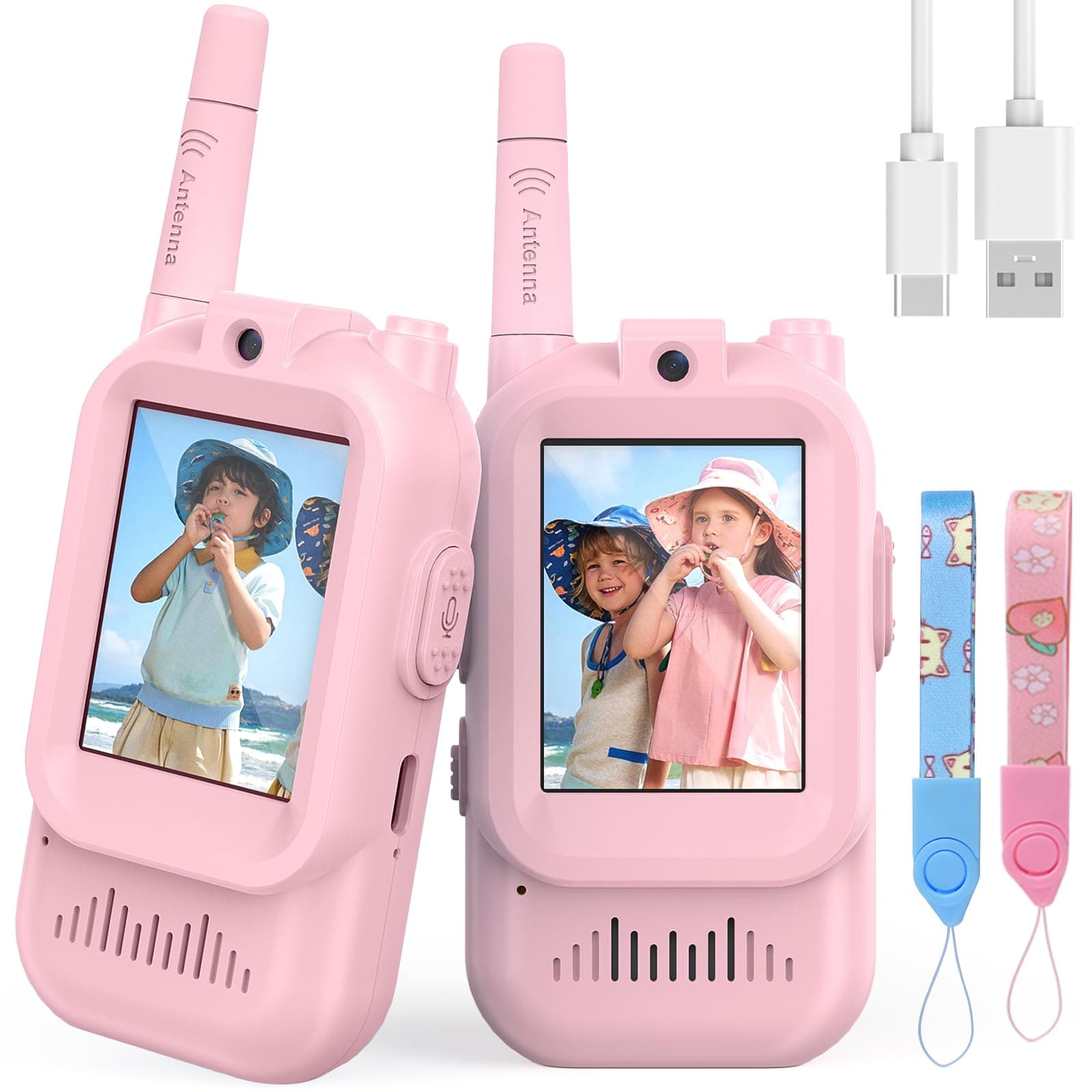 Hangrui Video Walkie Talkies for Kids 3 4 5 6 7 8 Year Old Boys Girls Gifts