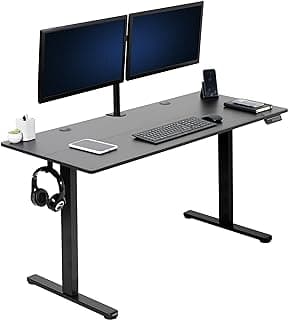 VIVO Electric 55 x 24 in Bureau assis-debout électrique, Memory Height Adjustment, Noir Top Noir Frame, DESK-E155TB chez Amazon Canada