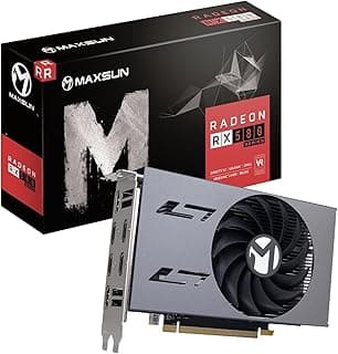 MAXSUN AMD Radeon RX 580 Carte graphique GPU 2048SP GDDR5 pour jeux sur PC, surveillance, échange de stocks, etc. 256 bits 6 HDMI... chez Amazon Canada