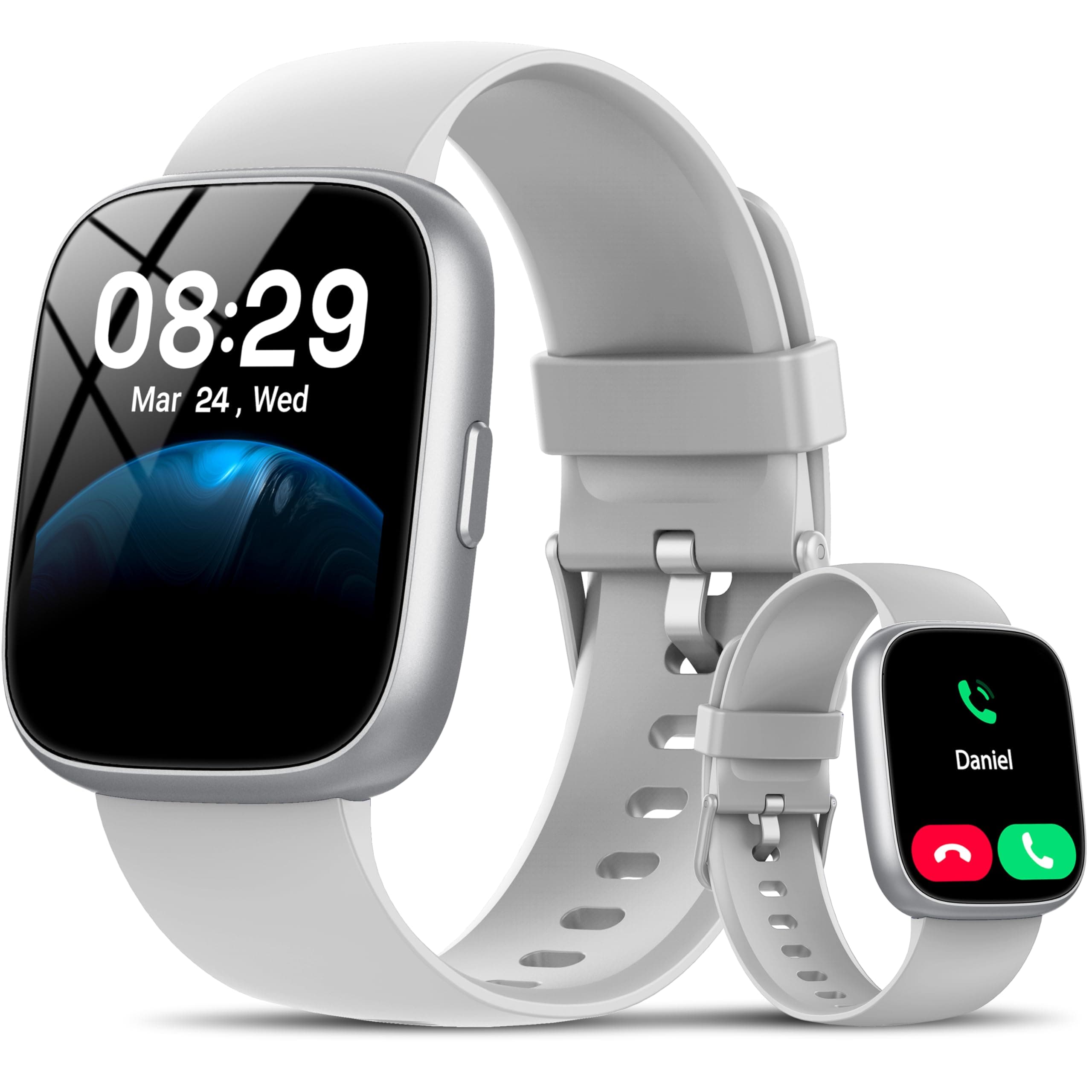Smart Watch with Alexa Built-in, 1.83" HD Fitness Watch with Bluetooth Calling, New Smartwatch with Heart Rate/Sleep Monitor, 110+... chez Amazon UK