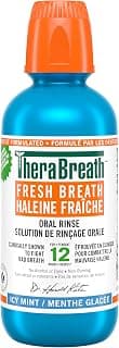 TheraBreath Fresh Breath Rinçage buccal – Menthe glacée | Combat la mauvaise haleine | Certifié végétalien, sans gluten et casher |... chez Amazon Canada