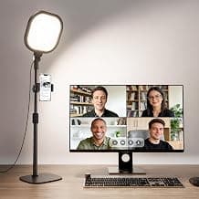 Zoom Lighting for Computer, Adjustable Desk Ring Light for Video Calls chez Amazon US