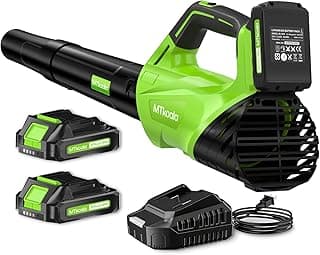 2026 Upgrade Leaf Blower, Leaf Blower Cordless with 2 * 2.6AH Batteries and Fast Charger, 450CFM &150MPH and 2 Speed Mode, Lightweight... chez Amazon Canada