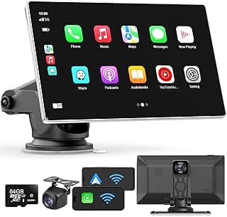 Écran portable Apple Carplay pour voiture, 9" sans fil Apple Carplay et Android Auto chez Amazon Canada
