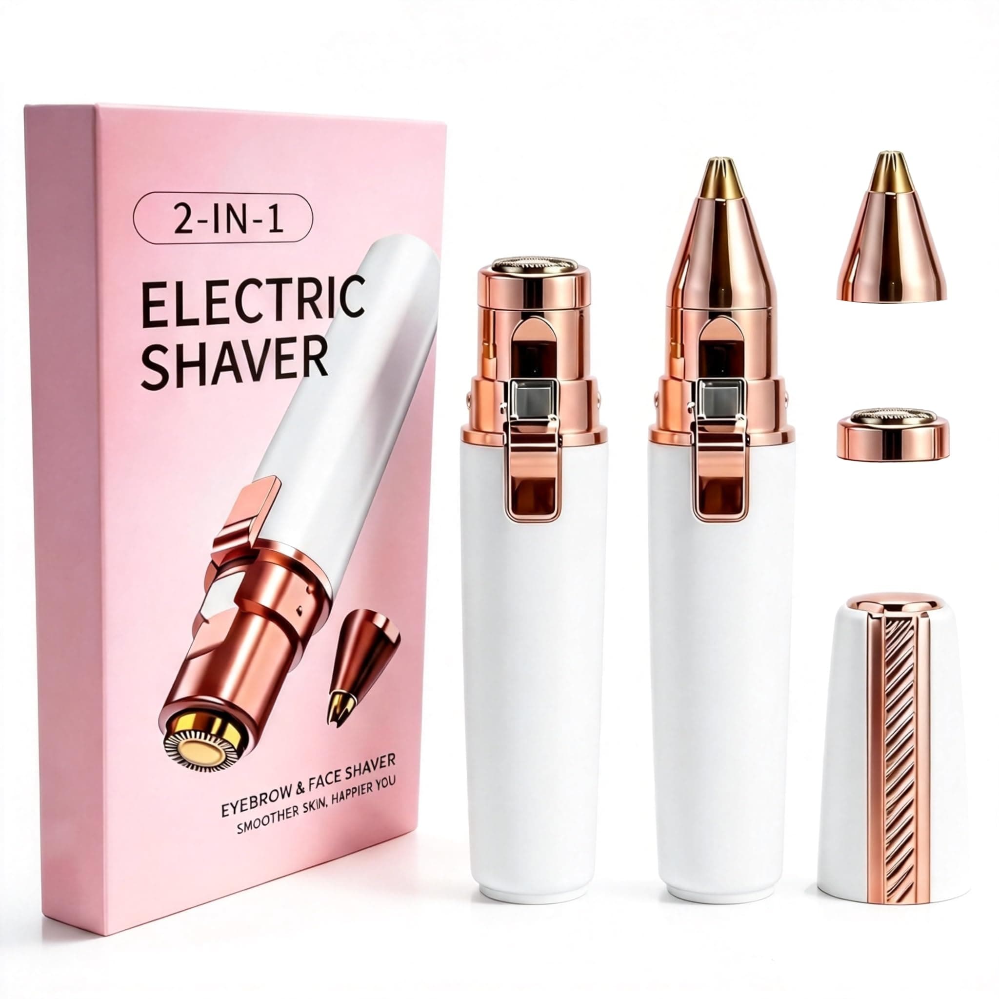 Eyebrow & Facial Hair Remover for Women,Rechargeable face Hair Remover | 2 in 1