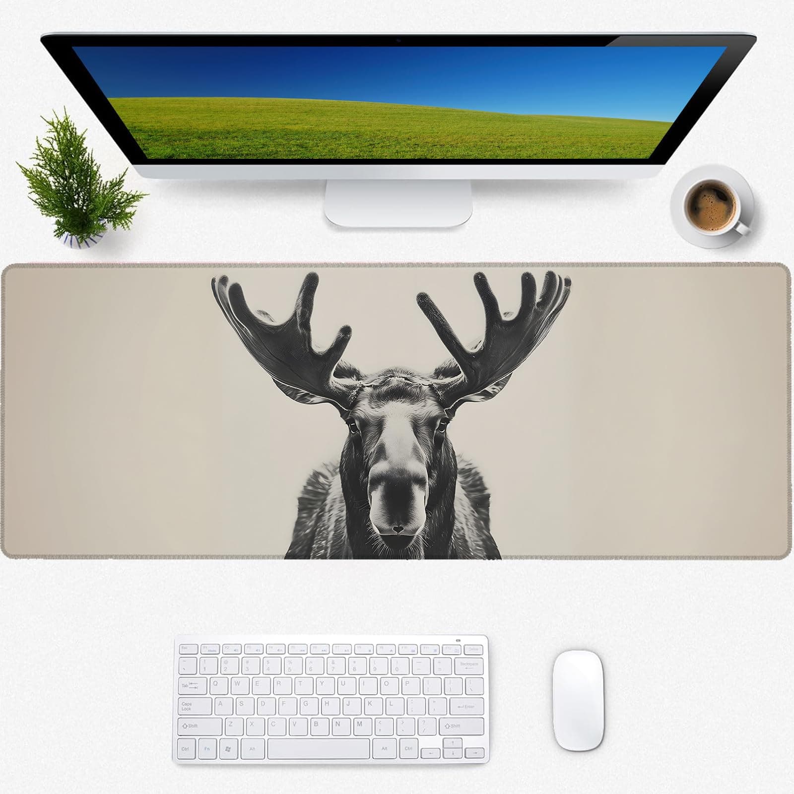Zeleda Moose Gaming Mouse Pad,Wildlife Desk Mat,Non-Slip Rubber Base Cool Aesthetic Mousepads for Computer Laptop Keyboard Office... chez Amazon US