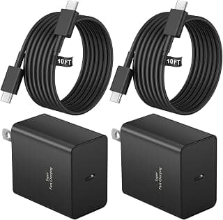 Lot de 2 chargeurs de type C à charge rapide de 45 W et câble USB C vers USB C de 3 m de long, chargeur de téléphone Android USB C 45... chez Amazon Canada