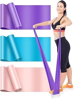 Lot de bandes de résistance pour entraînements à domicile – 3 bandes élastiques TPE pour renforcement musculaire, flexibilité, yoga,... chez Amazon Canada