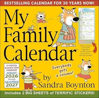 Sandra Boynton's 17-Month 2026-2027 My Family Wall Calendar chez Amazon Canada