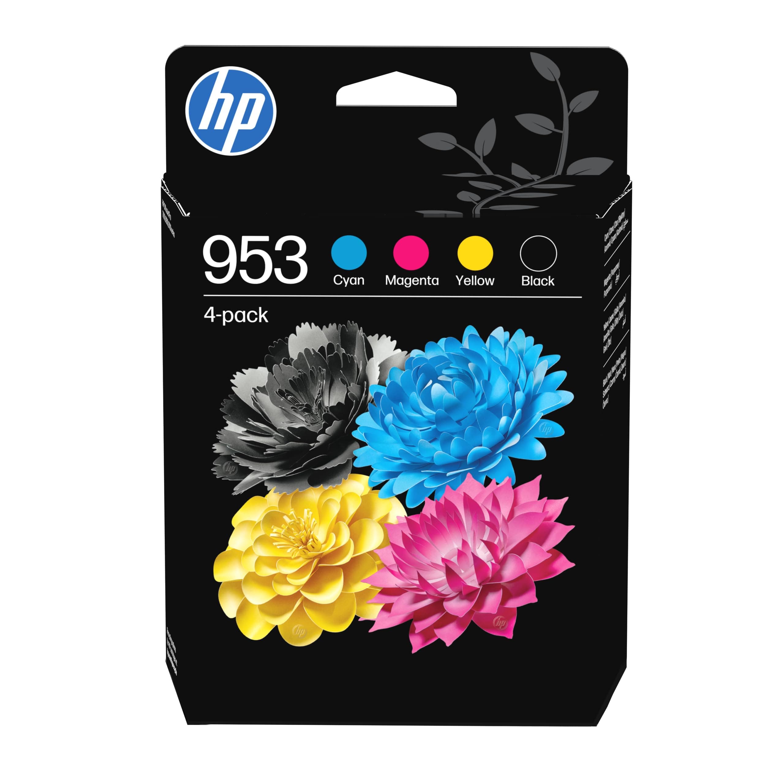 HP 953 Black/Cyan/Magenta/Yellow Original Ink Cartridges 4-Pack | Compatible with