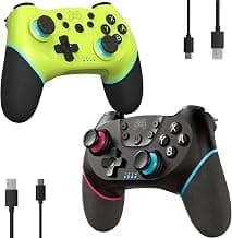 2 Pack Wireless Pro Controllers for Nintendo Switch/Lite/OLED/Switch 2 | 2026 Upgraded Bluetooth Switch Pro Controller with Hall... chez Amazon Canada