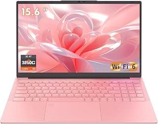 Auusda Ordinateur portable FHD 2026 de 15,6", compatible Win11, or rose | WiFi rapide 6, clavier rétroéclairé, capteur d'empreintes... chez Amazon Canada