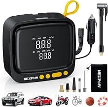 NEXPOW Tire Inflator Portable Air Compressor, 150PSI 12V DC, Yellow chez Amazon US