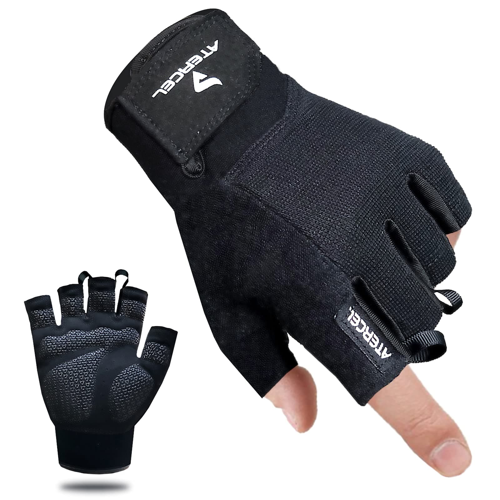 ATERCEL Weight Lifting Gloves, Gym Gloves Men Women | Crossfit, Workout, Exercise Cycling, Breathable & Snug fit