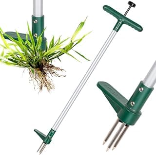 Walensee Extracteur de mauvaises herbes debout à long manche 3 griffes | Outil à main de désherbeur, 97,5 cm de long, ramasseur de... chez Amazon Canada