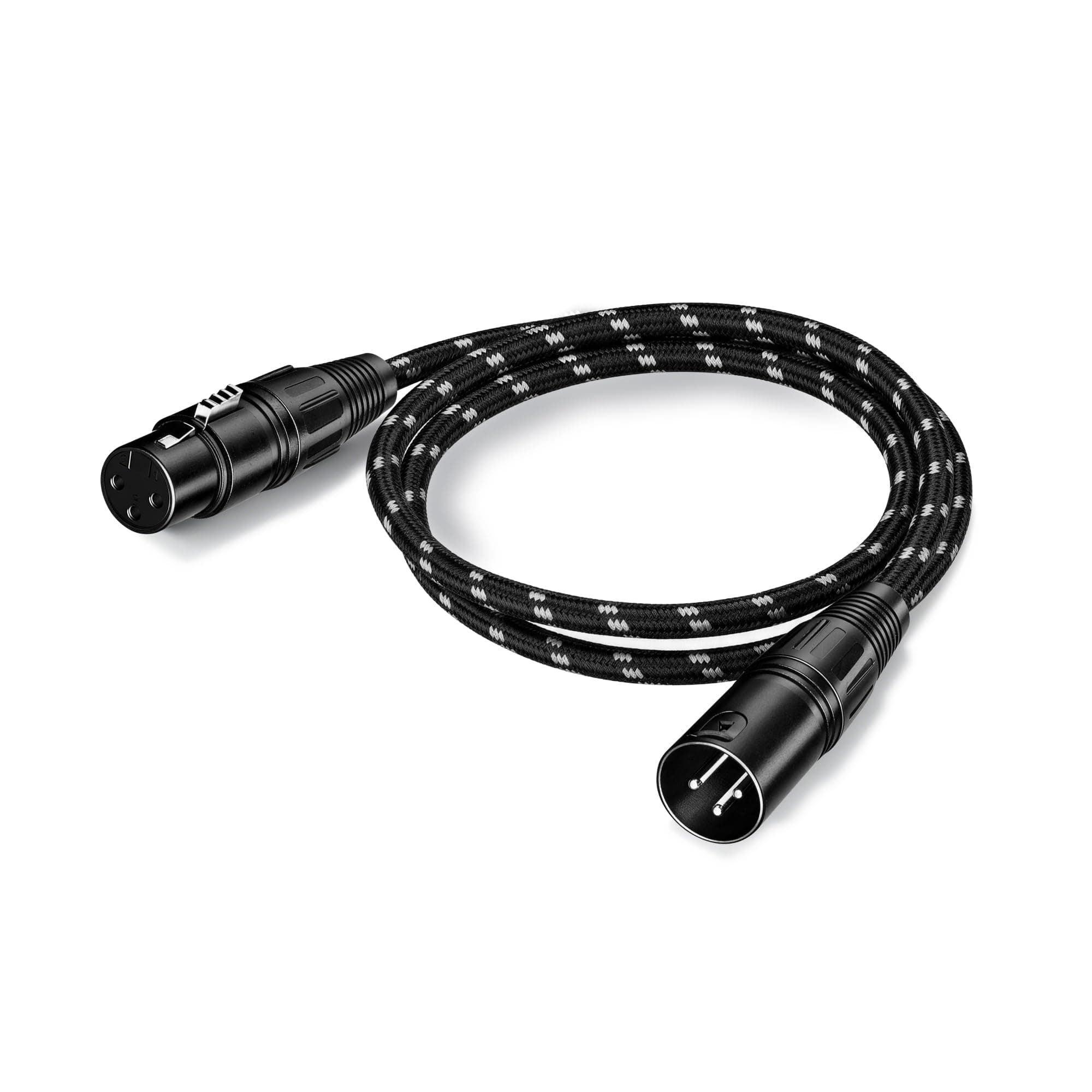 Rhinovo XLR Cables Microphone Cable 3 Ft 2 Pack, 3-Pin Male to Female Balanced Audio Cable, Nylon Braided Short Mic Cord OFC Conductor chez Amazon US