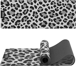 ILILI Tapis de yoga antidérapant Leopard Print Tapis de yoga antidérapant 8mm, Suede & TPE Thick Exercise Mat, Workout... chez Amazon Canada