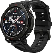 Amazfit T-Rex 3 Pro Montre intelligente d'extérieur avec écran AMOLED Saphir 48 mm, lunette Ti, GPS double bande, cartes hors ligne,... chez Amazon Canada