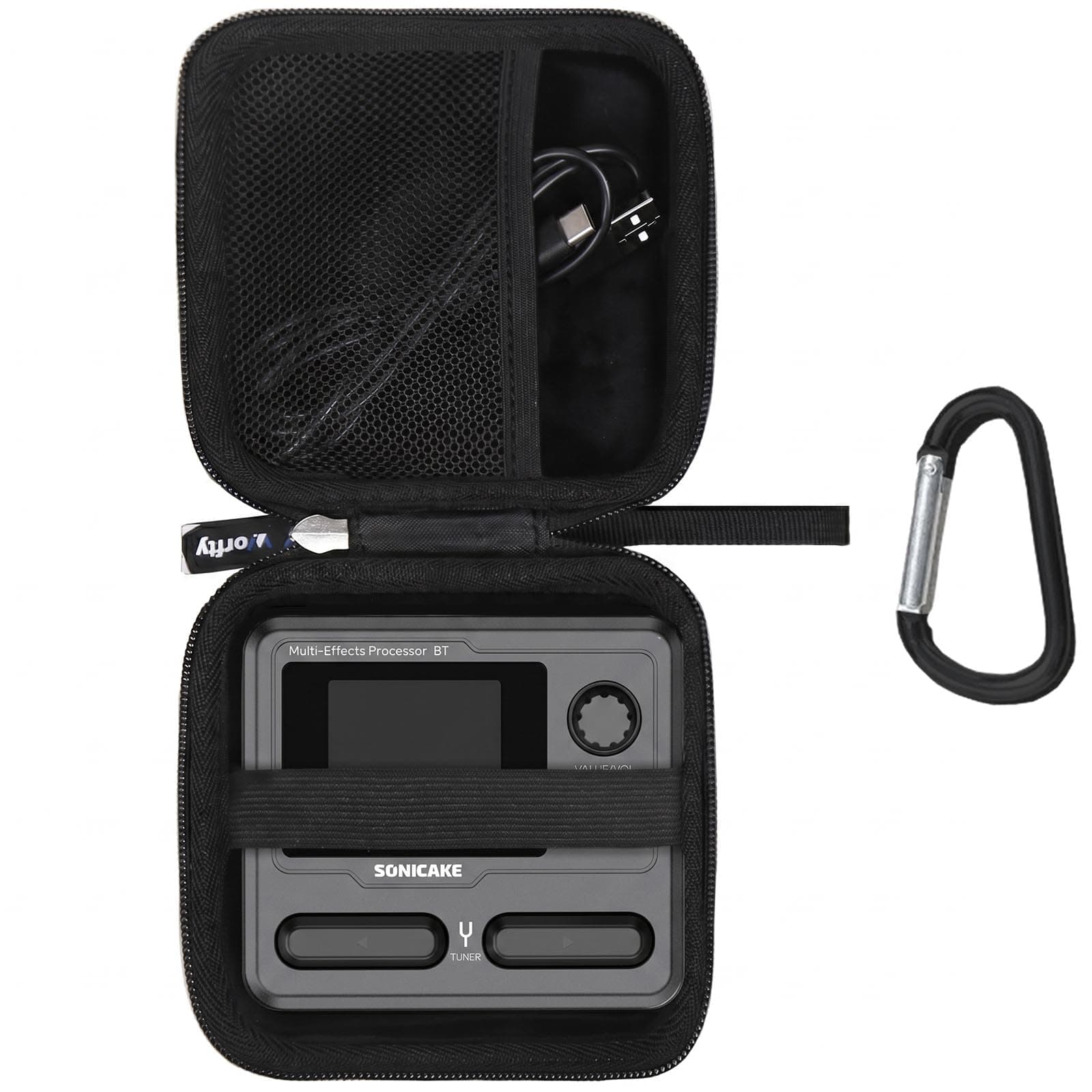 Case for SONICAKE QME-10 Pocket Master-Portable Multi Effects Pedal - Hard Travel Protective Carrying Storage Bag, Box Only (Black) chez Amazon US