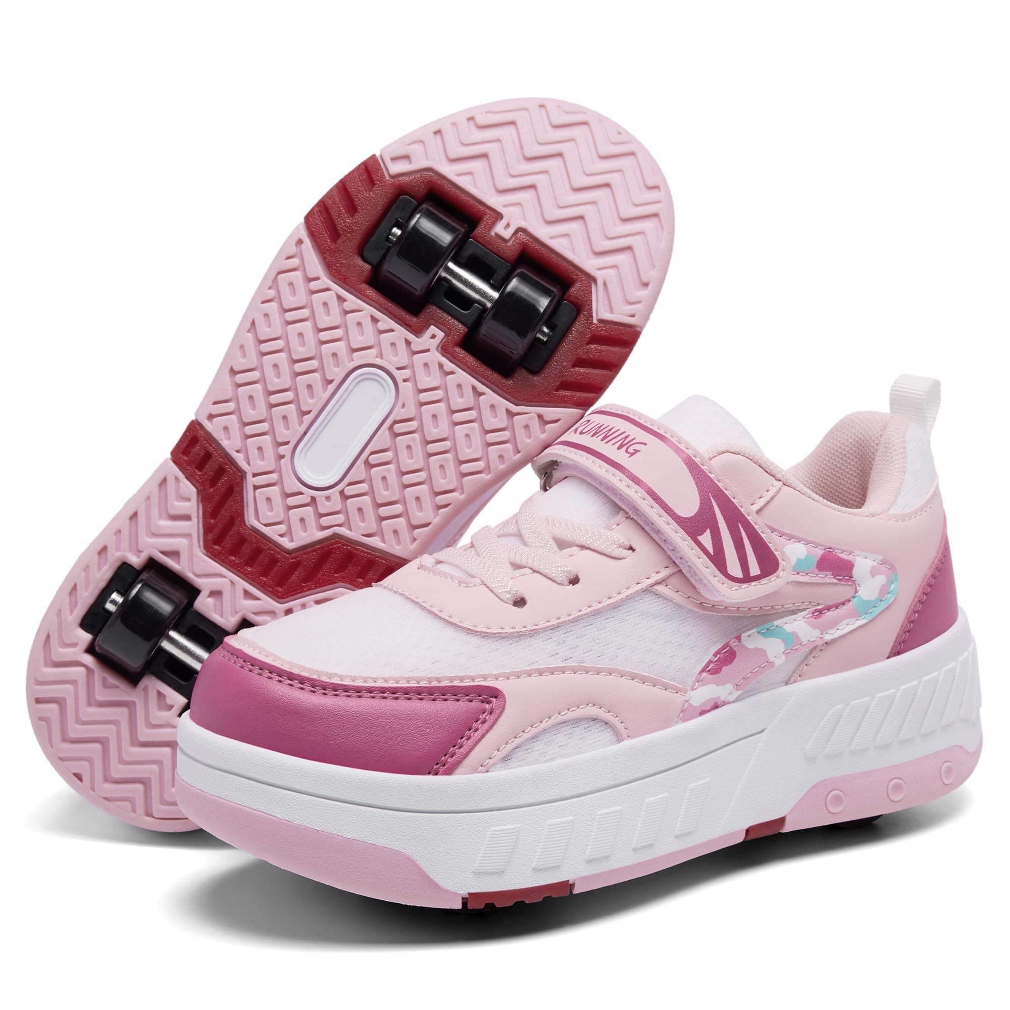 ANEFUN Summer Breathable Mesh 4-Wheel Kids Roller Skates Shoes for Boys Girls Stylish Durable Comfortable Sneaker chez Amazon US