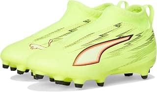 PUMA Kids Boys Ultra 6 Match+ Laceless Firm GroundMulti Ground Soccer Cleats - Yellow
