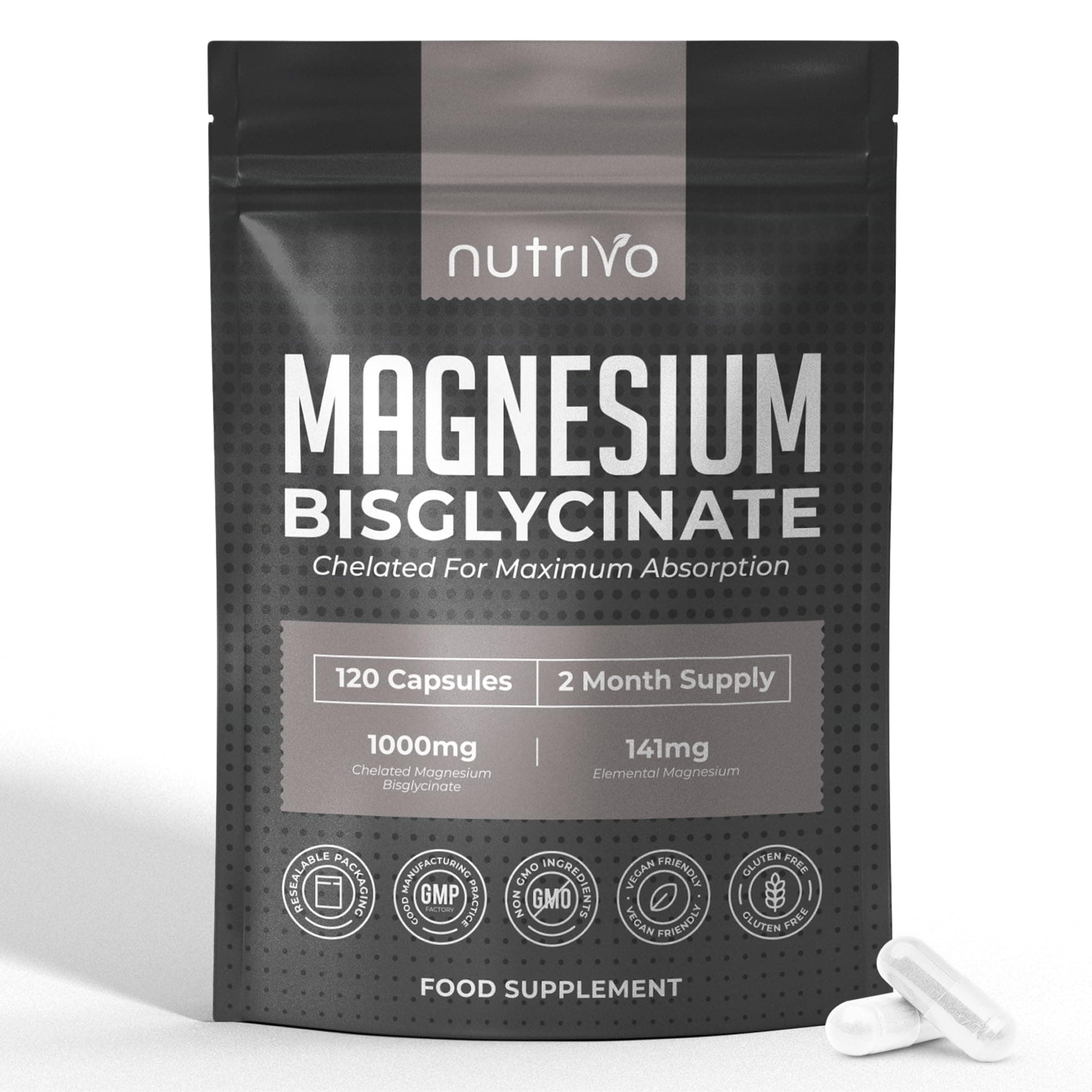 Magnesium Bisglycinate 1000mg | Chelated
