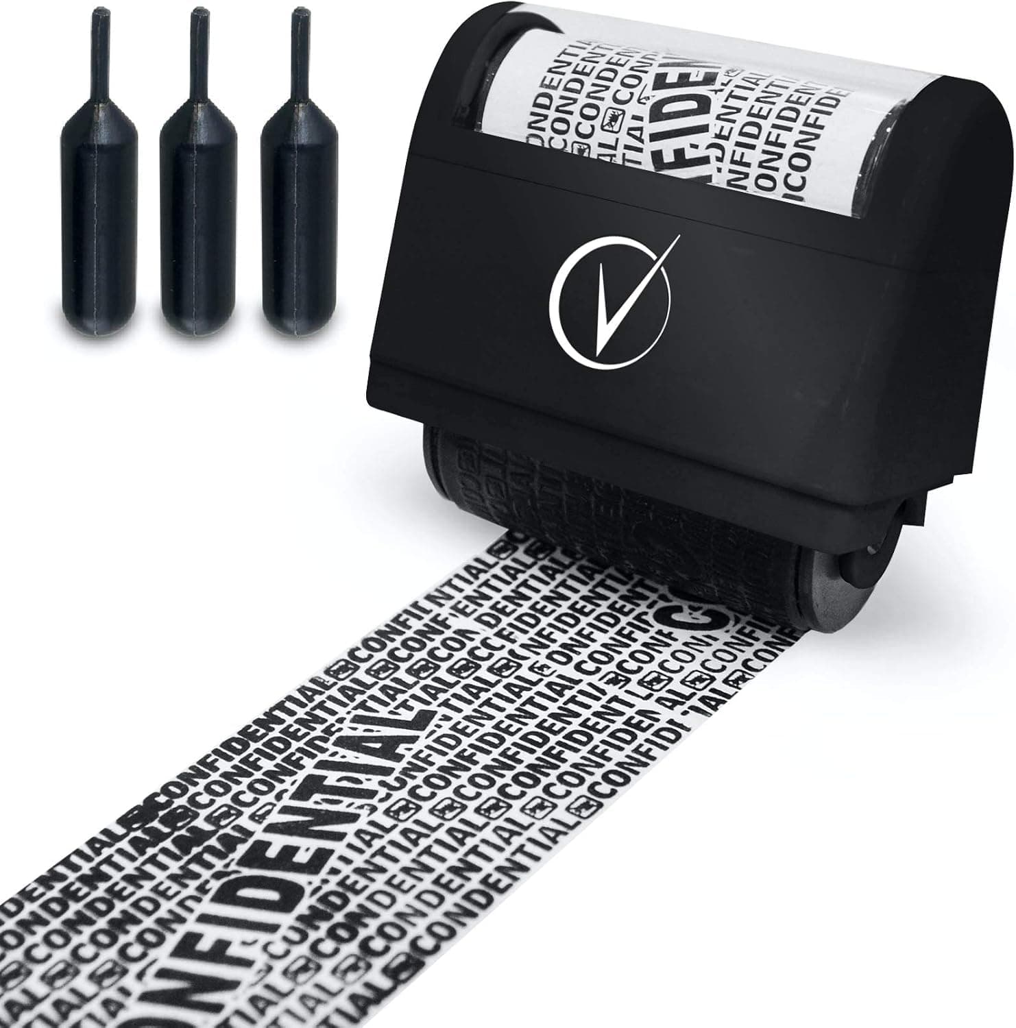 Vantamo Identity Theft Protection Roller Stamp, Address Blocker Stamp for Hiding Personal Information, Addresses & Confidential Data