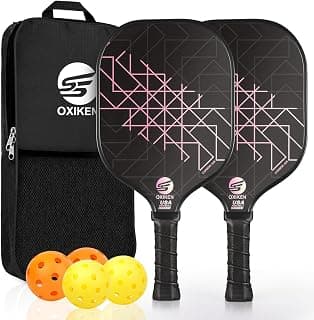 Raquettes de pickleball Set of 2 USAPA Approved Pickleball Set 2026 | Carbon Fiber Pickleball Rackets 2 Pack for Every... chez Amazon Canada