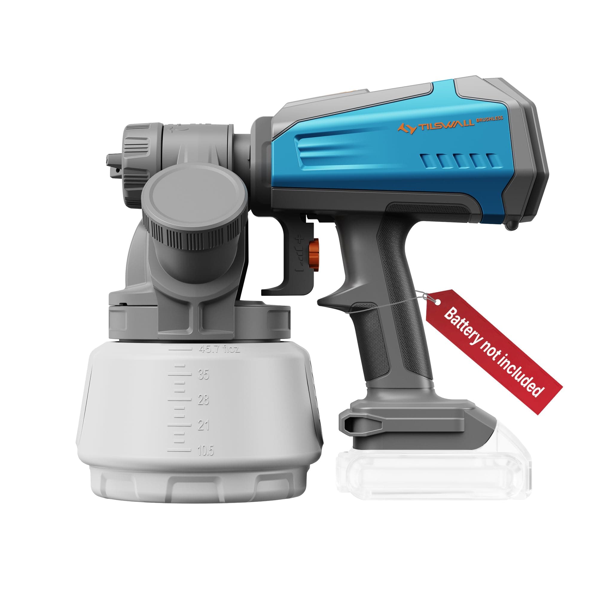 Tilswall Paint Sprayer Shark700, Fits Dewalt 18V (No Battery) (Blue, 1300ml) chez Amazon UK