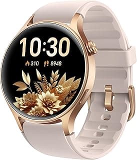 aeac AMOLED Montre intelligente pour femme avec écran très transparent, moniteur de fréquence cardiaque/sommeil/SpO2, étanche, suivi... chez Amazon Canada