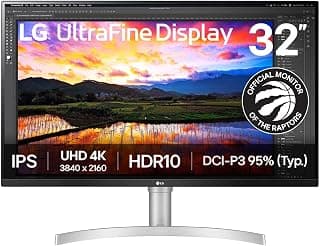 Moniteur LG UHD IPS 32" UHD (3840 x 2160), gamme de couleurs DCI-P3 95 %, écran pratiquement sans bordure sur 3 côtés, support... chez Amazon Canada