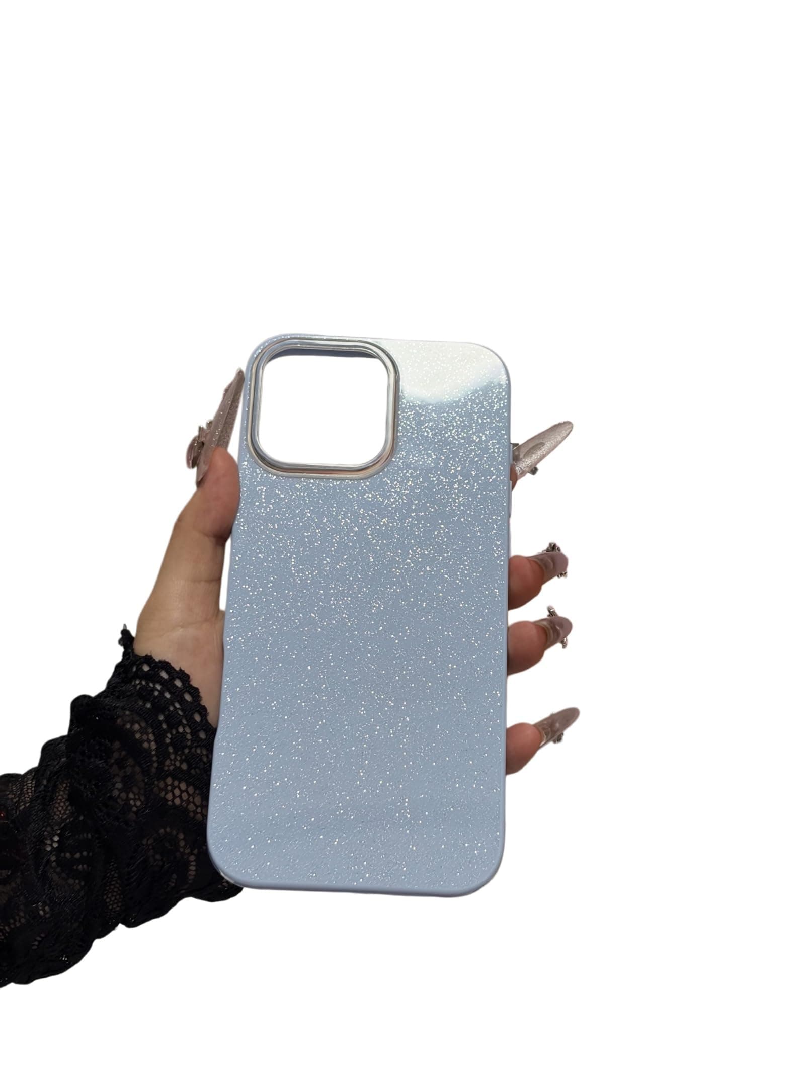 Nekiyo Tech Case Compatible with iPhone 14, Glitter Bling Shockproof Anti-Scratch Cover for Girls Women, Trendy Sparkle Protective - Blue chez Amazon US