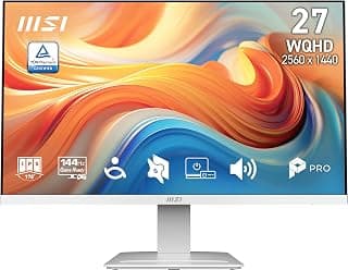 msi PRO MP273QW E14 Écran d'ordinateur IPS 27" 2560 x 1440 (QHD), 144 Hz, synchronisation adaptative, HDMI, port DP, montage VESA,... chez Amazon Canada