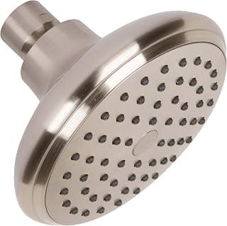 Aqua Elegante High Flow Pommeau de douche haute pression - 2.5 GPM - Brushed Nickel | 4 Inch Wall Mount Water Saving... chez Amazon Canada