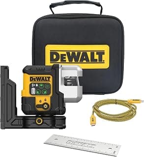 DEWALT USB Rechargeable Green 3X180° Line Laser Base Kit (DCLE14301GB) chez Amazon US