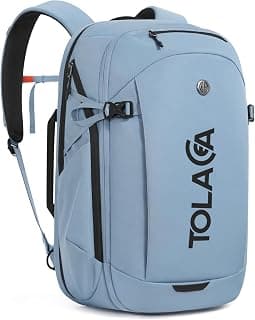 Tolaccea Travel Laptop Backpack 32L Carry on Daypack for Work Business | TSA 180° Lay-flat Opening, EVA Padding Laptop... chez Amazon Canada