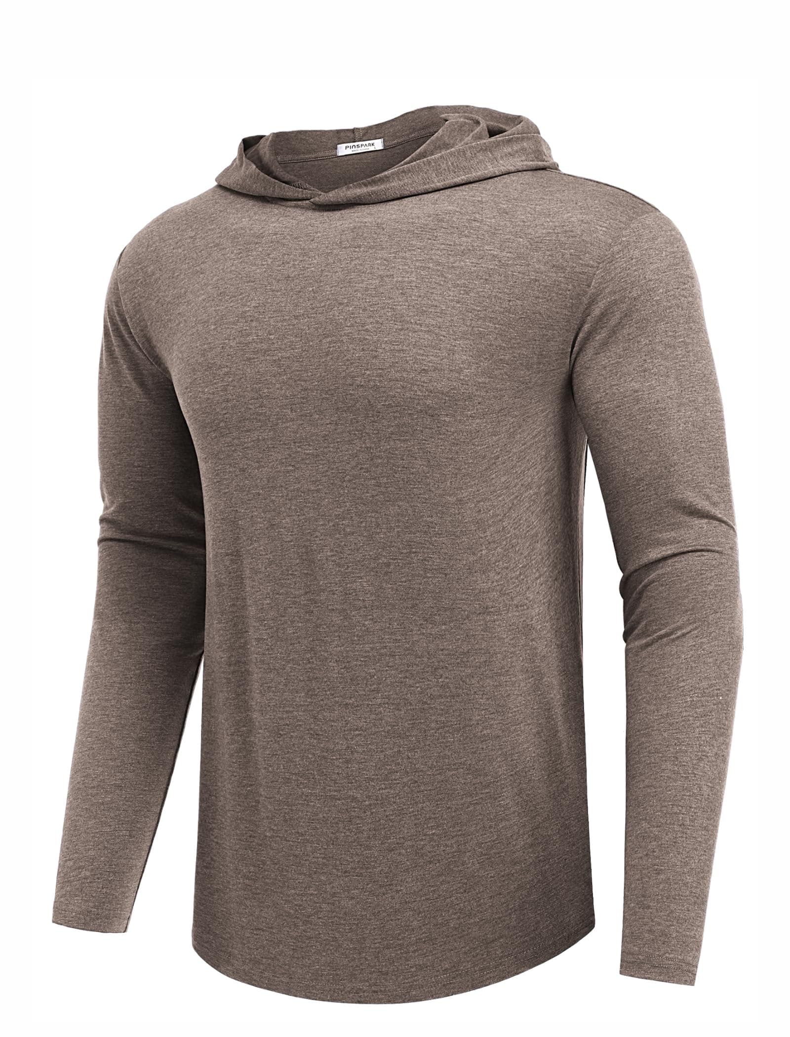 PINSPARK Men's Lightweight Pullover Hoodie Long Sleeve Sweatshirt | Athletic performance for golf, gym, daily workout & activewear