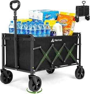 Hikenture Chariot pliable et compact 100 kg | 9 lbs Lightweight Portable Utility Cart, Heavy Duty All Terrain for Grocery Shopping,... chez Amazon Canada