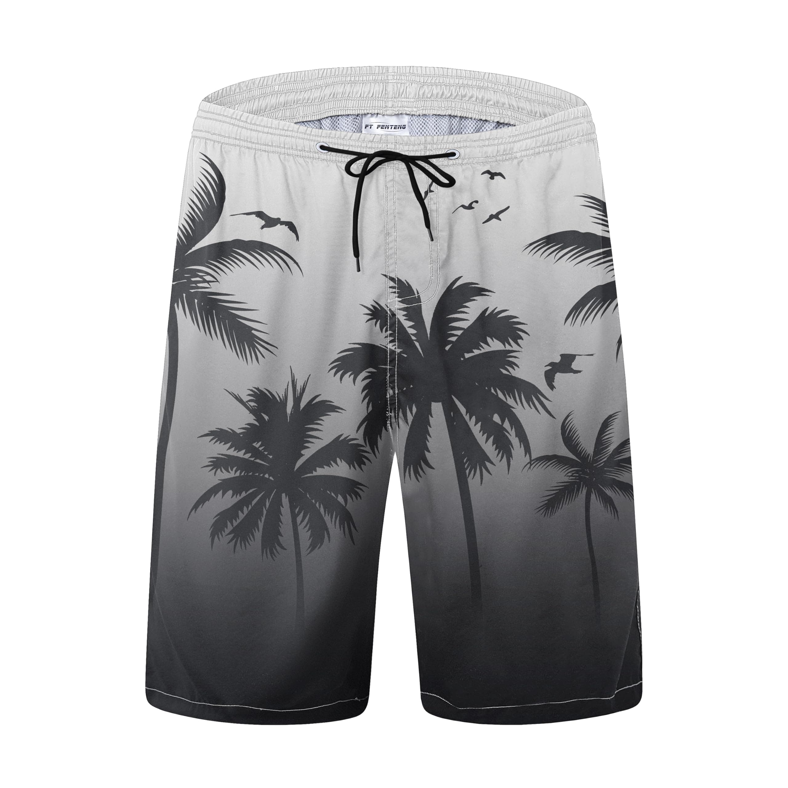 FT FENTENG Mens Swim Trunks Quick Dry Board Shorts with Mesh Liner, Breathable Big & Tall Beach Shorts Swimwear Bathing Suits chez Amazon US
