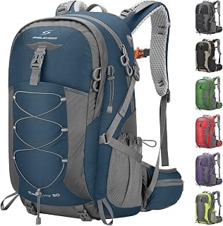 Maelstrom 50L Hiking Backpack, Lightweight Camping Daypack with Rain Cover