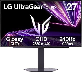 LG Gaming Monitor Ultragear OLED 27GX704A-B 27-inch/WQHD (2560 x 1440) / 240Hz / 0.03ms /DCI-P3 98.5% / Display HDR True Black 400 /... chez Amazon Canada