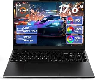 jumper Ordinateur portable de jeu 17,6" 100 % sRGB FHD, 16 Go de RAM 512 Go SSD, processeur R5 3500U, Windows 11, clavier... chez Amazon Canada