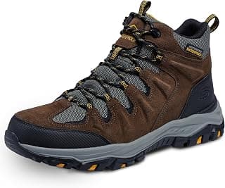Skechers Men's USA Rickter - Branson Mid Top Waterproof Lace Up Hiker Boot | Hiking, Waterproof, Relaxed Fit, Air-Cooled... chez Amazon US