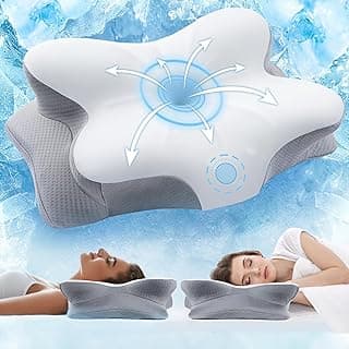 Cervical Neck Pillow Memory Foam, Ergonomic Support Pillow for Side Sleeper | Breathable & Odorless Core, Neck... chez Amazon Canada
